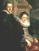 JORDAENS, Jacob Portrait of a Young Married Couple oil painting artist